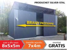 ox_wiata-blaszana-garaz-8x5-bramy-przesuwne-mocna-konstrukcja
