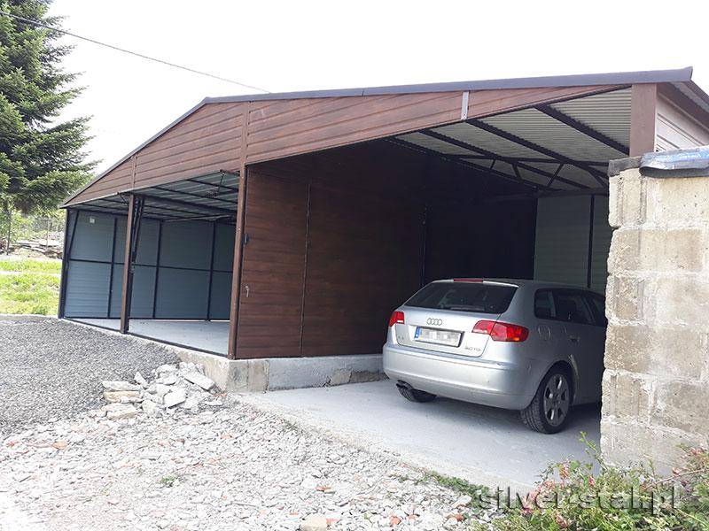 ox_wiata-blaszana-garaz-8x5-bramy-przesuwne-mocna-konstrukcja