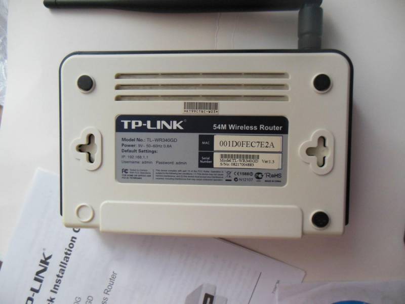 Tp link tl wr340gd настройка роутера